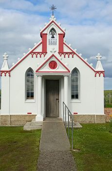 italian chapel entrance